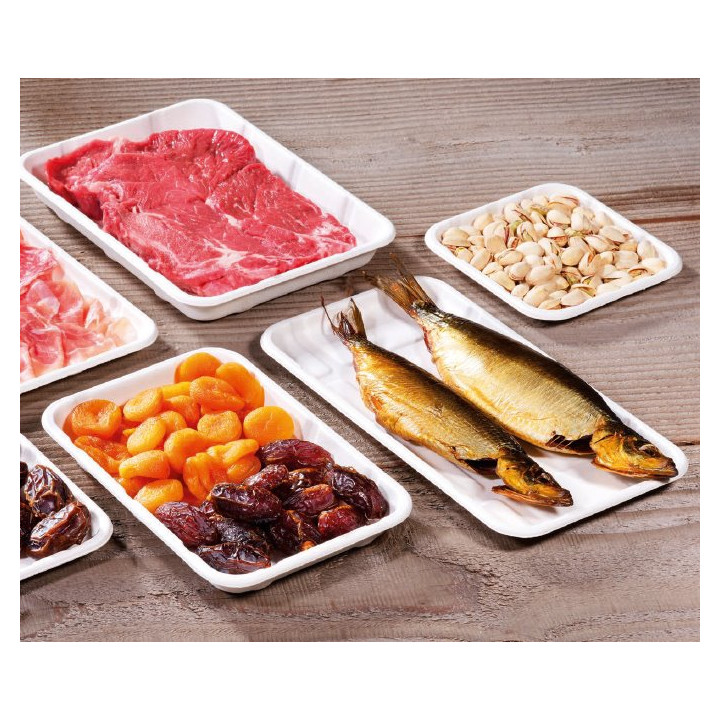 Sugarcane Tray White 28x15,3cm (50 Units)  