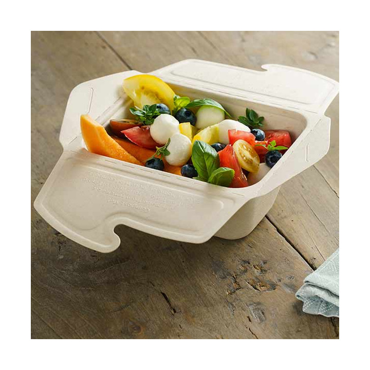Package Sugarcane MenuBox 17x13x7cm 750ml. (200 Units)