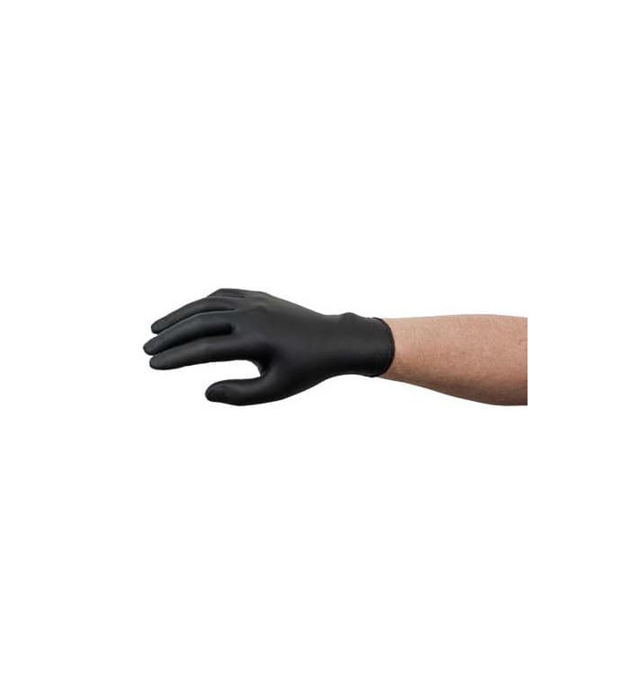 Nitrile Gloves Black Size M AQL 1.5 (1000 Units)