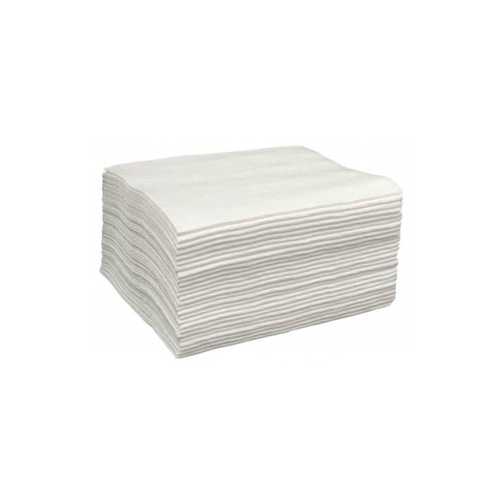 Disposable Spunlace Towel for Manicure Pedicure White 40x80cm 43g/m² (700 Units)