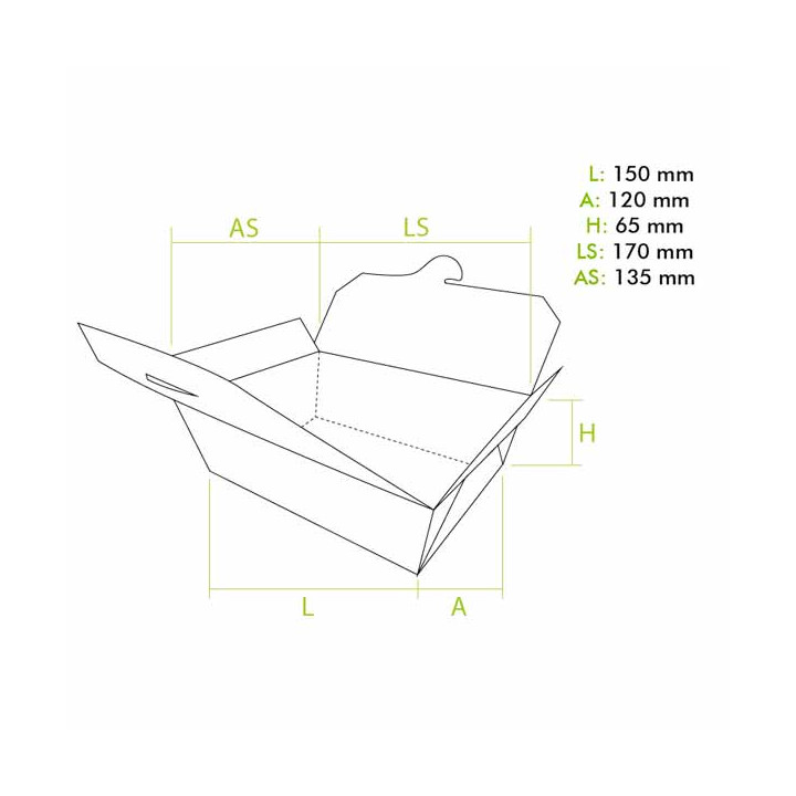 American Box Medium Kraft 15x12x6,5cm (25 Units)