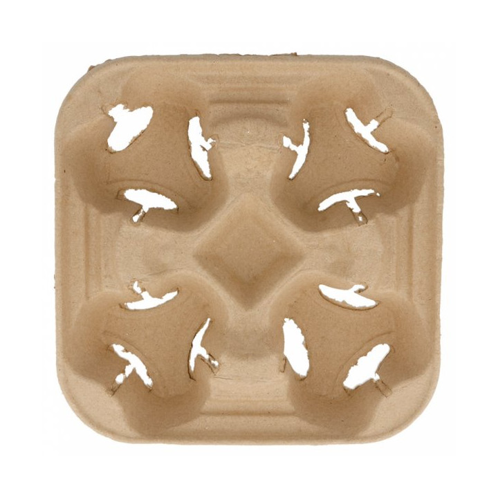 Paper Cup Carrier with 4 Holes (75 Units)