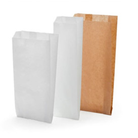 Paper Food Bag Kraft 14+7x24cm (100 Units)  