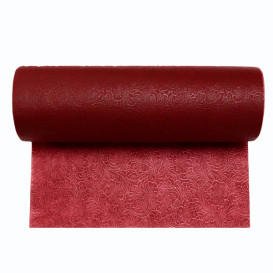Non-Woven PLUS Tablecloth Roll Burgundy 1,2x50m P40cm (6 Units) 