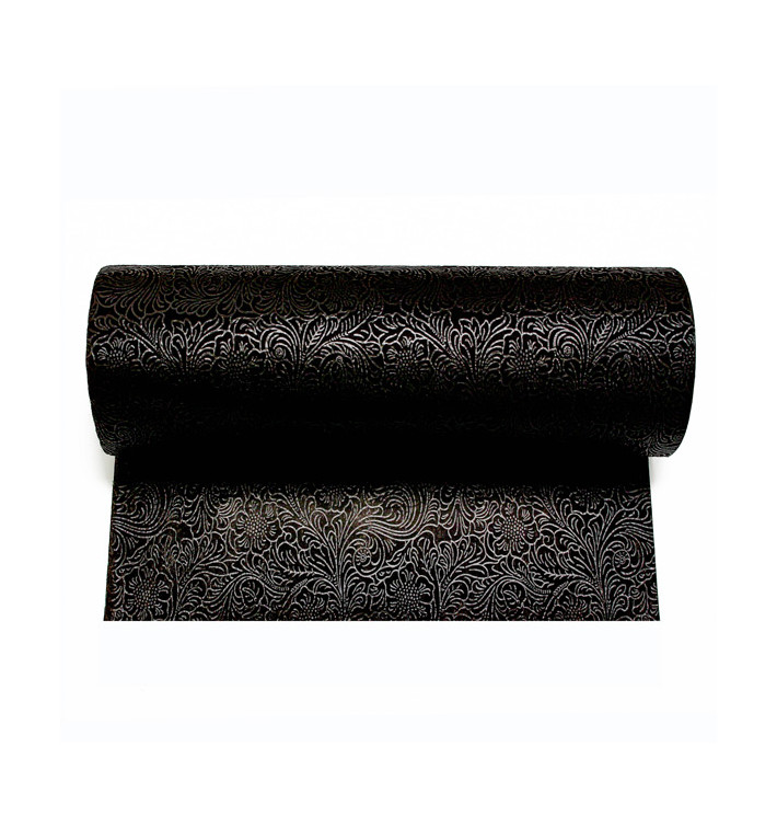 Non-Woven PLUS Table Runner Black 40x120cm (500 Units) 
