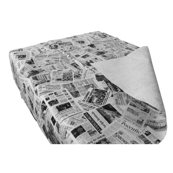 Pre-Cut Paper Tablecloth 1,2x1,2m White "Prensa" 37g 1,2x1,2m (300 Units)