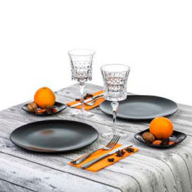 Pre-Cut Paper Tablecloth "White Hout" 37g 1,2x1,2m (300 Units)  