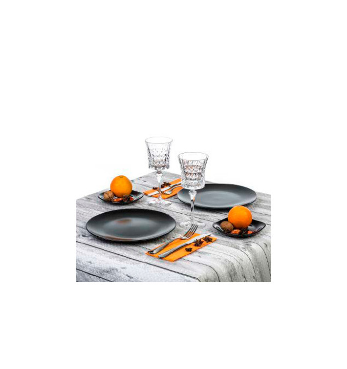 Pre-Cut Paper Tablecloth "White Hout" 37g 1,2x1,2m (300 Units)  