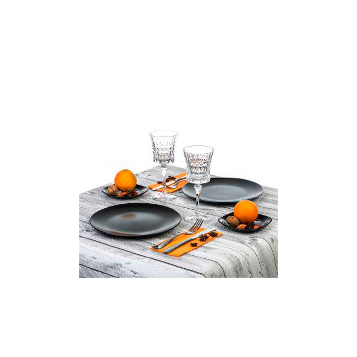 Pre-Cut Paper Tablecloth "White Hout" 37g 1,2x1,2m (300 Units)  