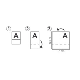 White Tissue Paper Dispenser Napkins "Phrases" 17x17cm (200 Units)