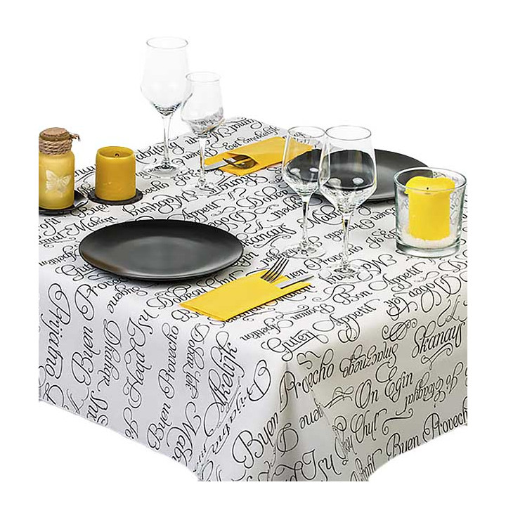 Novotex Tablecloth Roll White "Buen Provecho" P40cm 1,2x50m  (1 Unit)