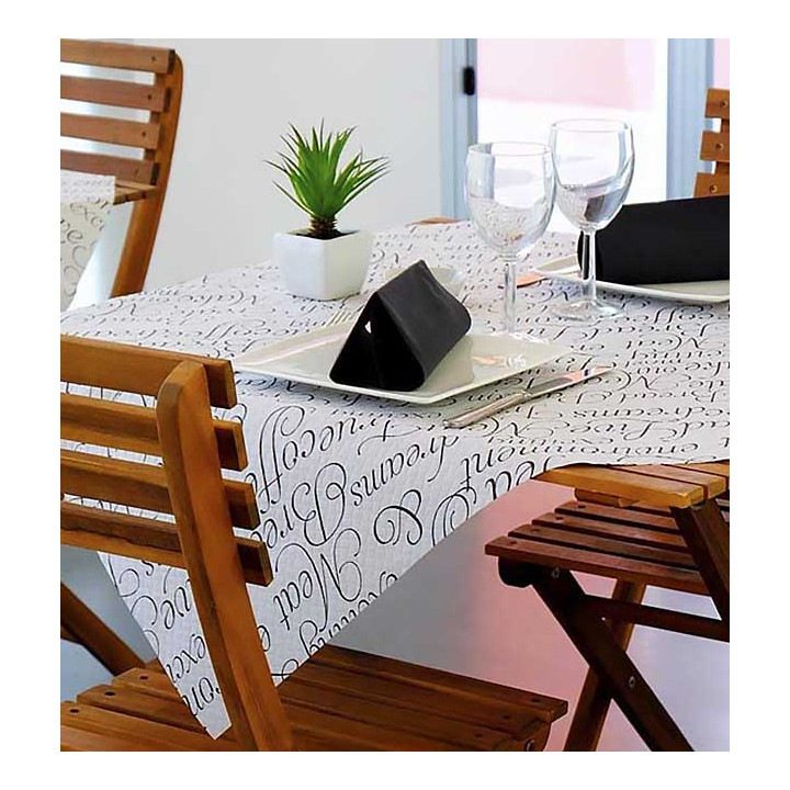 Novotex Tablecloth Roll White "Buen Provecho" P40cm 1,2x50m (6 Units)