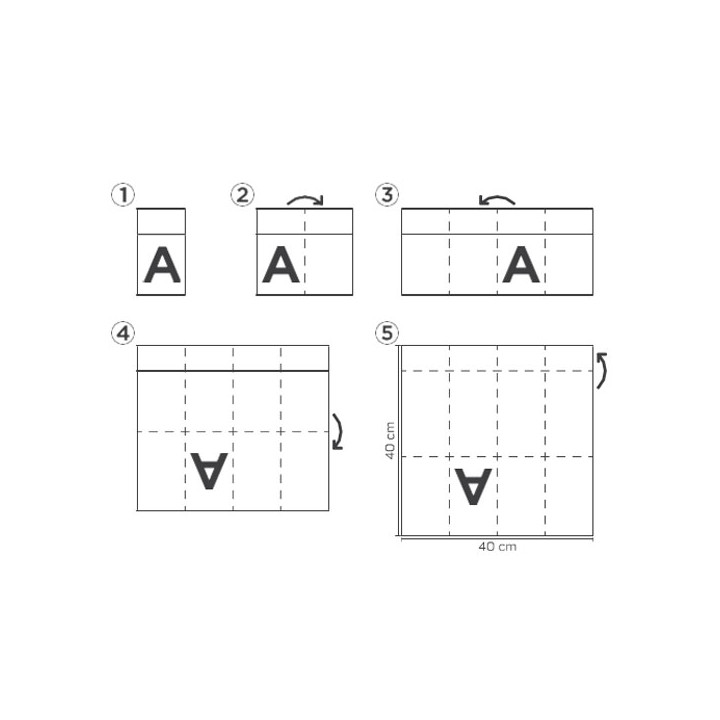 Pocket Fold Paper Napkins Barlovento 40x40cm (960 Units)