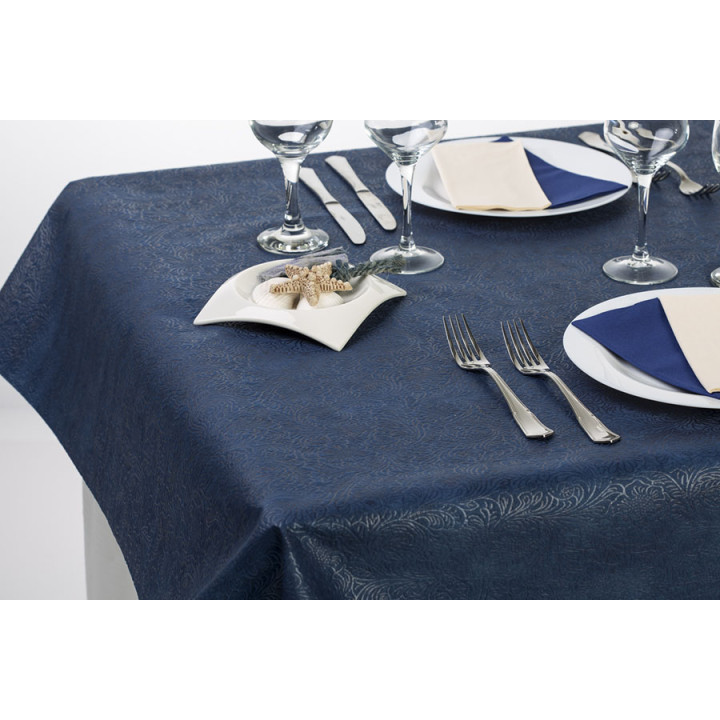 Non-Woven PLUS Tablecloth Blue 100x100cm (100 Units) 
