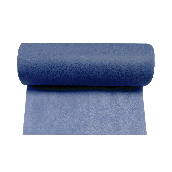 Non-Woven PLUS Tablecloth Roll Blue 0,40x45m P30cm (1 Unit) 