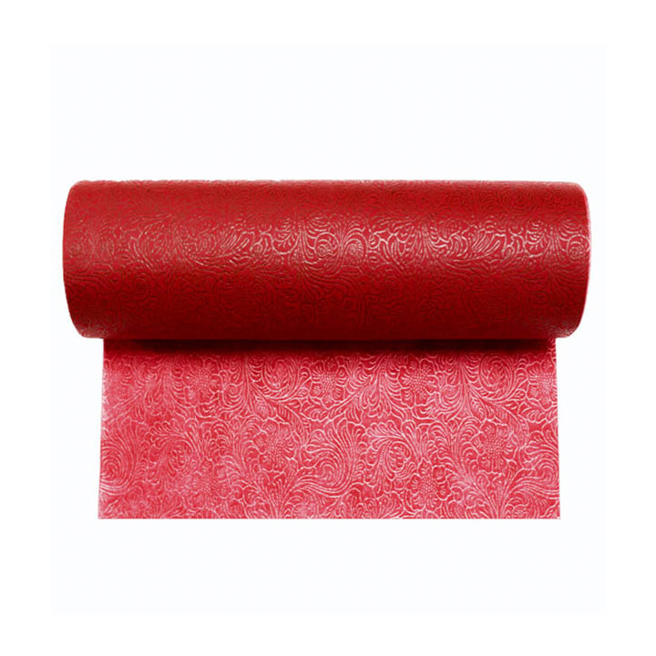 Non-Woven PLUS Tablecloth Roll Red 0,40x45m P30cm (6 Units) 