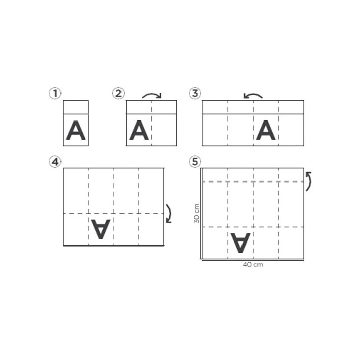 Pocket Fold Paper Napkins Grey 30x40cm (30 Units) 