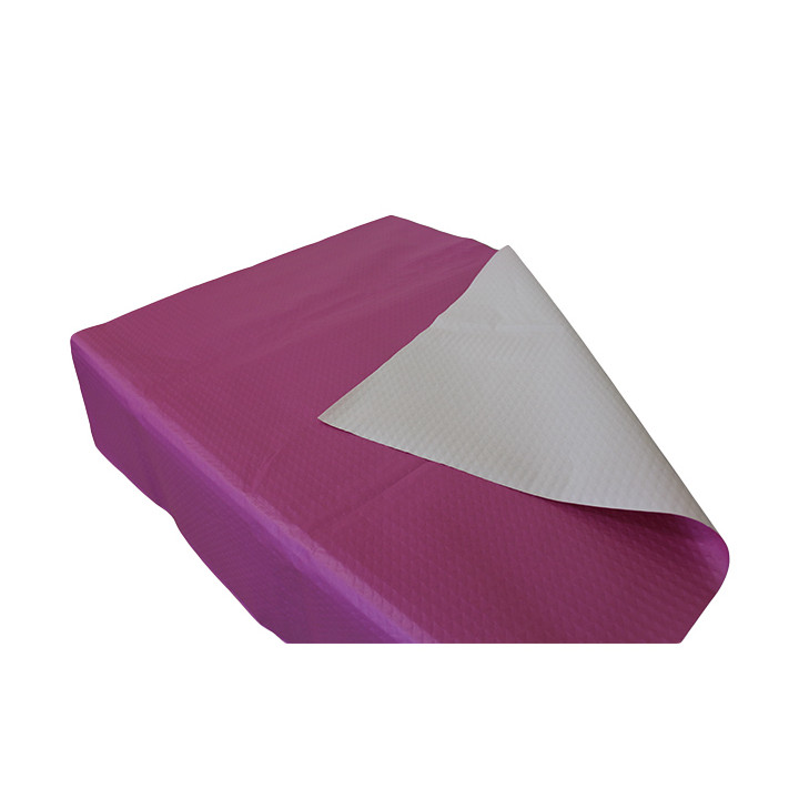 Pre-Cut Paper Tablecloth Fuchsia 40g 1,2x1,2m (300 Units)  