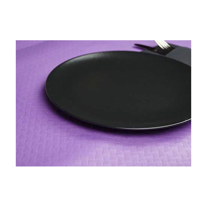Pre-Cut Paper Tablecloth Lilac 40g 1,2x1,2m (300 Units)  