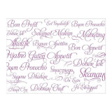 Paper Placemats 30x40cm "Buen Provecho" Fuchsia 40g (1000 Units)