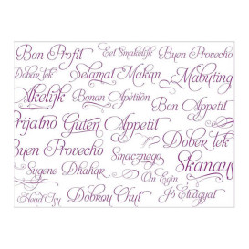 Paper Placemats 30x40cm "Buen Provecho" Fuchsia 40g (1000 Units)