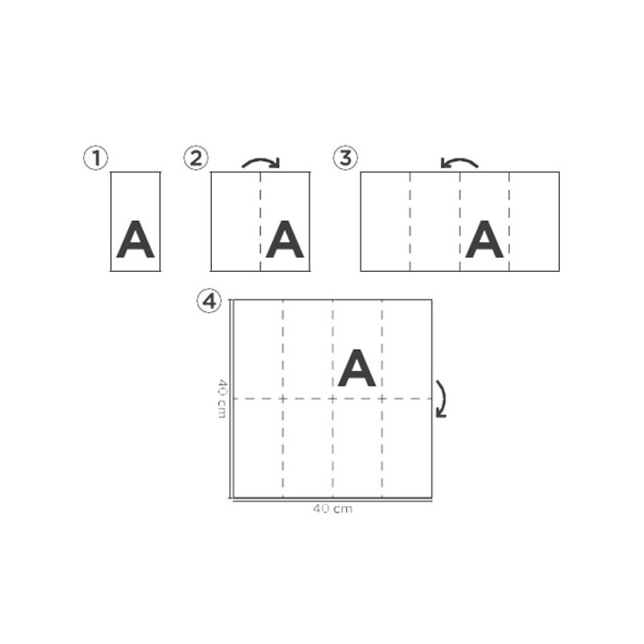 Paper Napkin Double Point "Crosses"  1/8 40x40cm (1200 Units) 