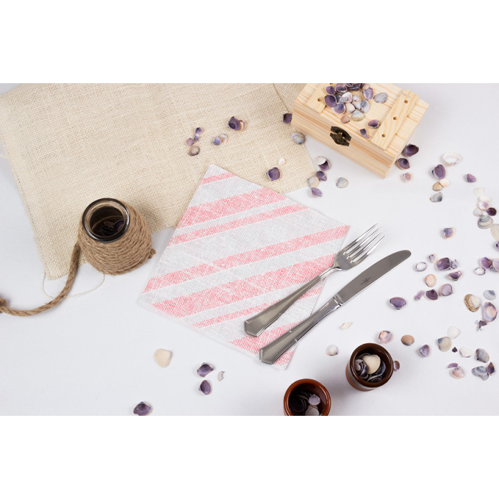 Paper Napkin Double Point "Barlovento Red" 40x40cm (50 Units) 