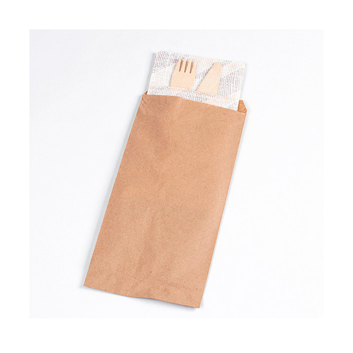 Paper Cutlery Envelopes Kraft 9x24cm (1000 Units)
