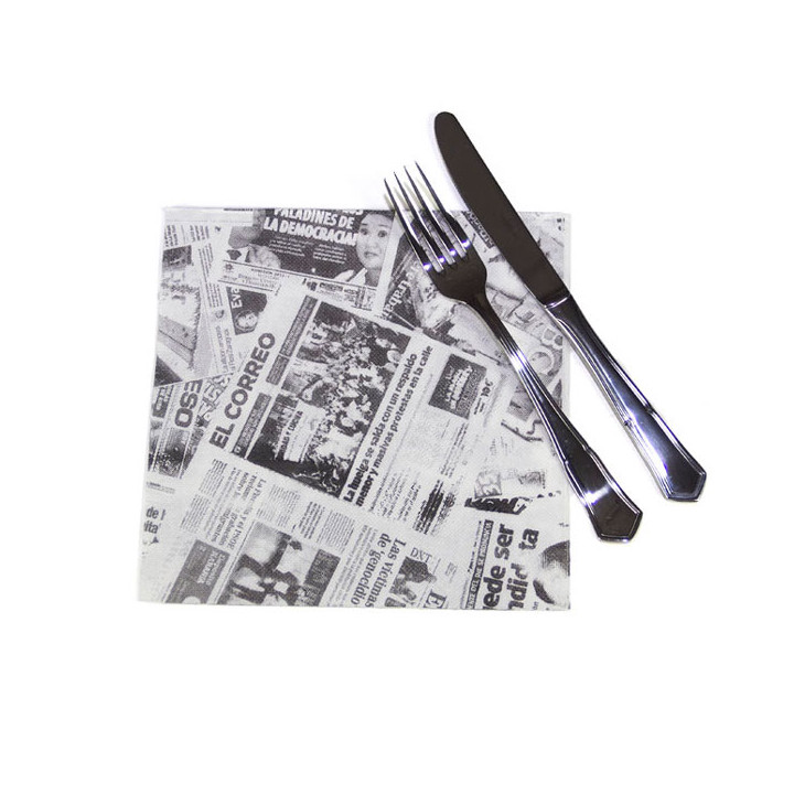 Paper Napkins Double Point "Press" 40x40cm (600 Units) 