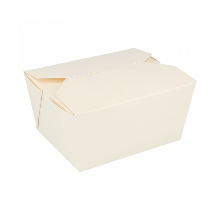 Paper Take-out Container "American" White 11,3x9x6,4cm 780ml (50 Units) 