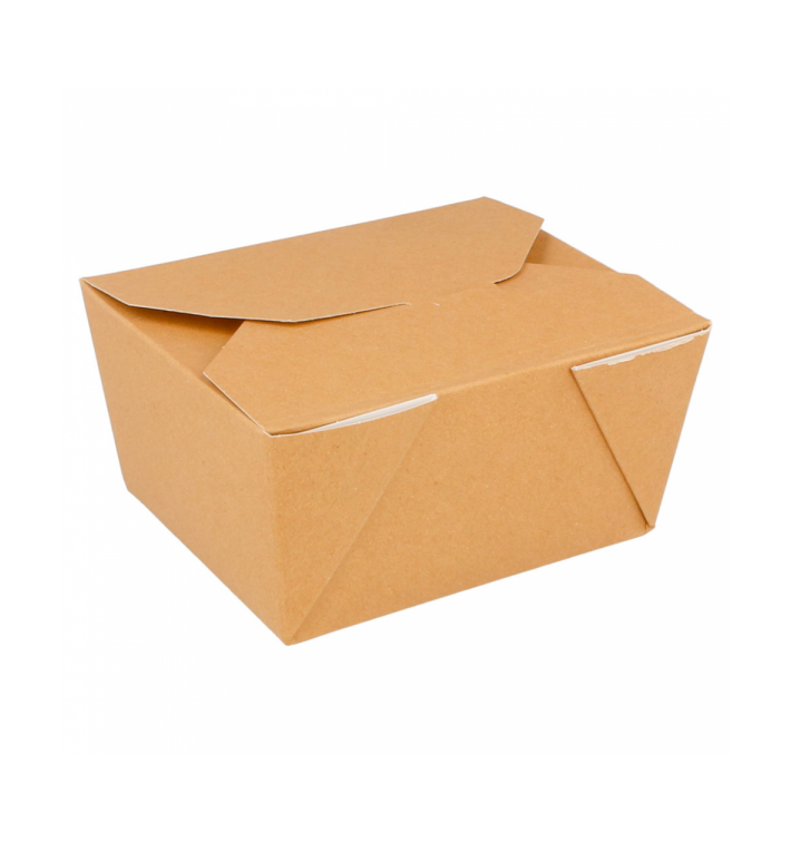 Paper Take-out Container "American" Natural 19,7x14x9cm 2880ml (160 Units) 