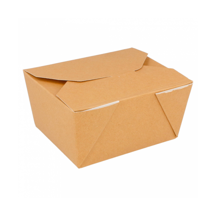 Paper Take-out Container "American" Natural 19,7x14x9cm 2880ml (40 Units) 