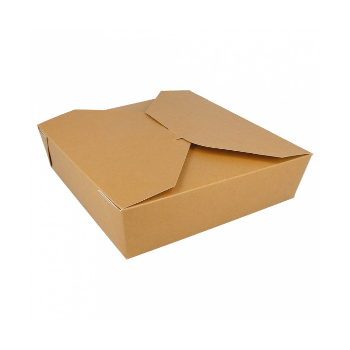 Paper Take-out Container "American" Natural 21,7x21,7x6cm 2910ml (140 Units) 