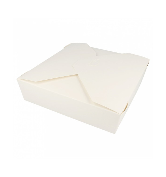 Paper Take-out Container "American" White 21,7x21,7x6cm 2910ml (140 Units) 