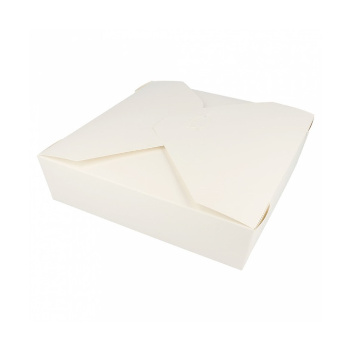 Paper Take-out Container "American" White 21,7x21,7x6cm 2910ml (140 Units) 