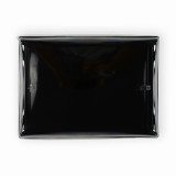 Plastic Tray with Lid Black 16x22cm (15 Units) 