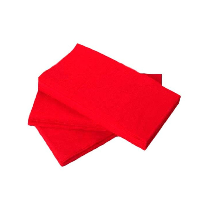 Paper Napkin Double Point Red 1/8 40x40cm (50 Units) 