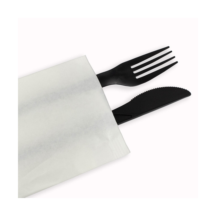 Paper Cutlery Envelopes with Napkin White (1000 Units)