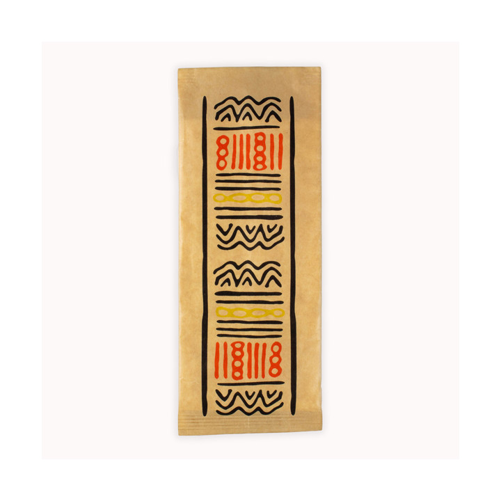 Paper Cutlery Envelopes with Napkin "Tribal" (1000 Units)