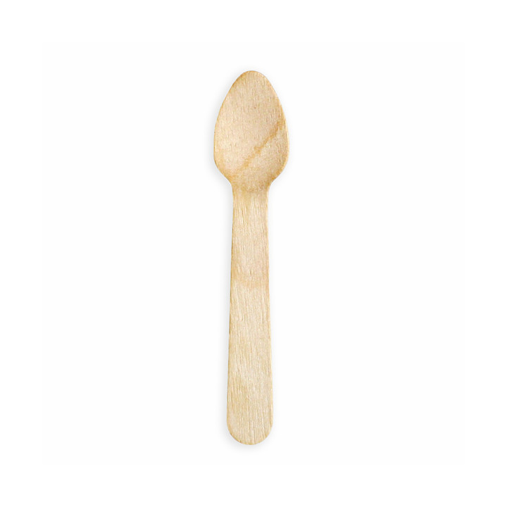 Wooden Varnished Teaspoon 9,6cm (5000 pcs)