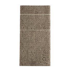 Pocket Fold Paper Napkins Burlap 40x40cm (30 Units) 