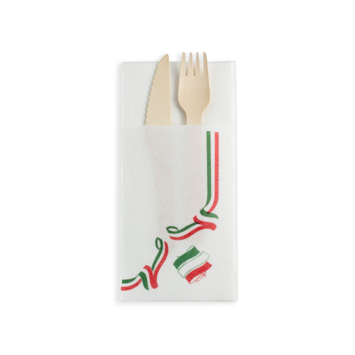 Pocket Fold Paper Napkins Italia 40x40cm (960 Units)
