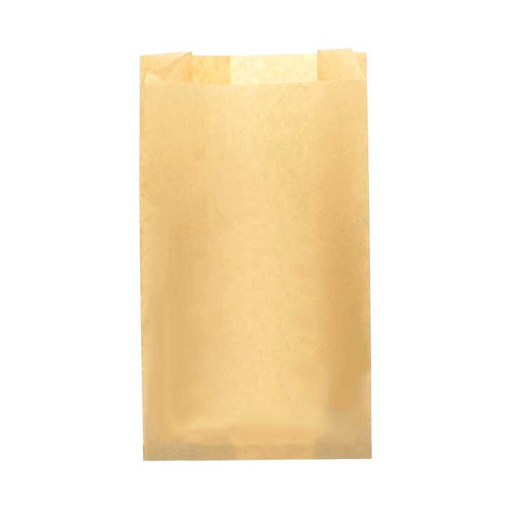 Paper Burger Bag Grease-Proof Burger Design Kraft 14+7x24cm (250 Units)  
