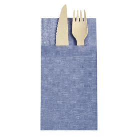Pocket Fold Paper Napkins Cow Boys Blue 40x40cm (960 Units) 