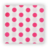 Paper Napkin Double Point "Polkadots Fuchsia" 40x40cm (50 Units) 