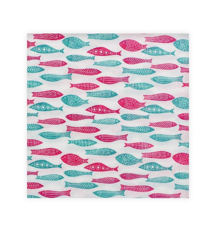 Paper Napkin Double Point "Fish" 40x40cm (600 Units) 