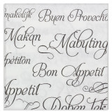 Paper Napkin Double Point "Buen Provecho" 40x40cm (50 Units) 