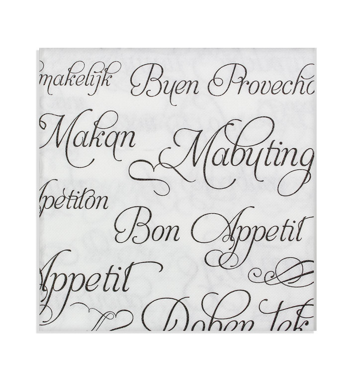 Paper Napkin Double Point "Buen Provecho" 40x40cm (50 Units) 