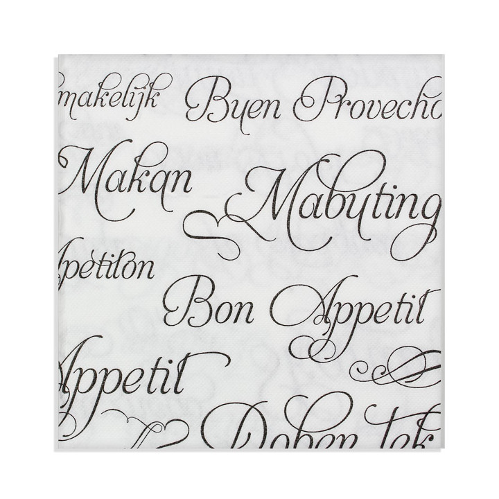 Paper Napkin Double Point "Buen Provecho" 40x40cm (600 Units) 