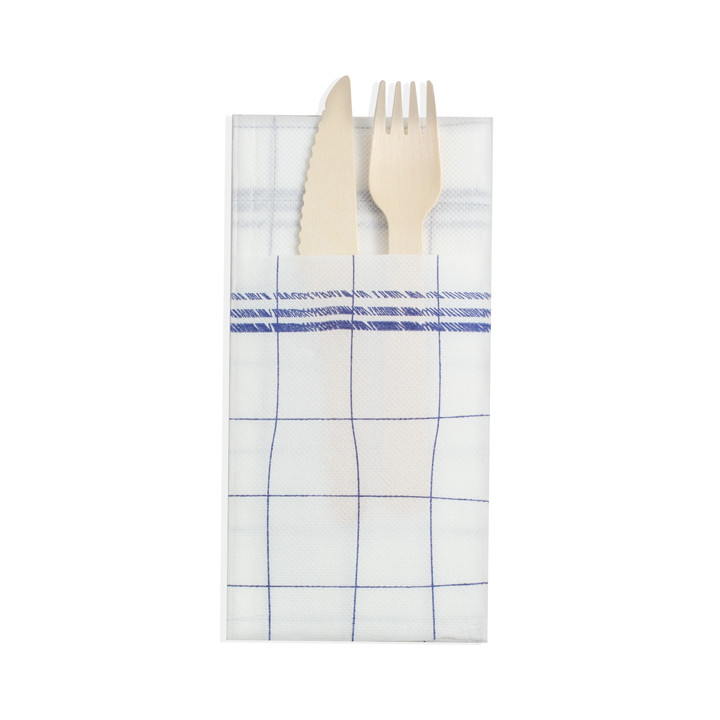 Pocket Fold Paper Napkins Tenis 40x40cm (30 Units) 